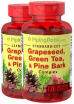 Standardized Grapeseed, Green Tea & Pine Bark Complex, 120 Quick Release Capsules, 2 Bottles
