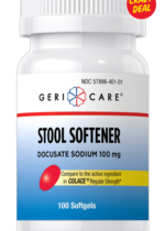Stool Softener Docusate Sodium 100 mg, Compare to Colace , 100 Softgels