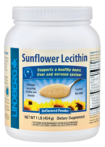 Sunflower Lecithin Powder (Non-GMO), 1 lb (454 g) Bottle