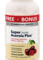 Super Acerola Plus Vitamin C Chewable (Natural Berry), 500 mg, 300 Chewable Wafers