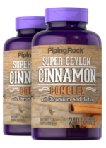 Super Ceylon Cinnamon Complex w/ Chromium & Biotin, 2500 mg (per serving), 240 Quick Release Capsules, 2 Bottles