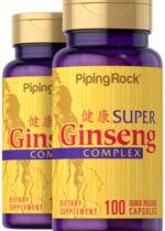 Super Ginseng Complex Plus Royal Jelly, 100 Quick Release Capsules, 2 Bottles