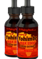 Super Yohimbe Max Liquid Extract Alcohol Free, 2300 mg, 2 fl oz (59 mL) Dropper Bottle, 2 Bottles