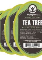 Tea Tree Oil Glycerine Soap, 5 oz (141 g) Bar, 4 Bars