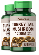 Turkey Tail Mushroom, 1200 mg (per serving), 200 Quick Release Capsules, 2 Bottles