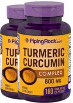 Turmeric Curcumin Complex, 800 mg, 180 Quick Release Capsules, 2 Bottles