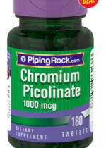 Ultra Chromium Picolinate, 1000 mcg, 180 Tablets