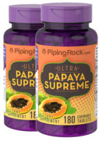 Ultra Papaya Enzyme Supreme, 180 Chewable Tablets, 2 Bottles
