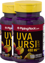 Uva Ursi Leaf (Bearberry), 480 mg, 100 Quick Release Capsules, 2 Bottles