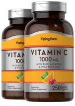 Vitamin C 1000 mg with Bioflavonoids & Rose Hips, 250 Coated Caplets, 2 Bottles