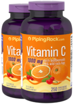 Vitamin C 1000 mg with Bioflavonoids & Rose Hips, 250 Quick Release Capsules, 2 Bottles