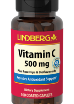Vitamin C 500 mg plus Rose Hips & Bioflavonoids, 100 Coated Caplets