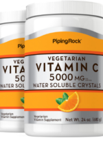 Vitamin C Powder, 5000 mg (per serving), 24 oz (680 g) Bottles, 2 Bottles