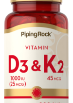 Vitamin D3 & K-2, 45 mcg, 200 Quick Release Softgels
