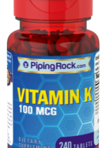 Vitamin K, 100 mcg, 240 Tablets