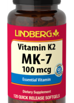 Vitamin K2 MK-7, 100 mcg, 120 Softgels