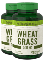 Wheat Grass, 500 mg, 200 Vegetarian Caplets, 2 Bottles