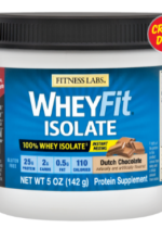 Whey Protein Isolate WheyFit (Dutch Chocolate) (Trial Size), 5 oz (142 g)