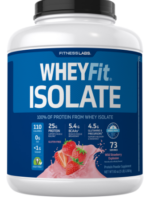 Whey Protein Isolate WheyFit (Wild Strawberry Explosion), 5 lb (2.268 kg) Bottle