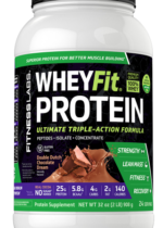 WheyFit Protein (Natural Double Dutch Chocolate Dream), 2 lb (908 g) Bottle