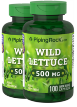 Wild Lettuce, 500 mg, 100 Quick Release Capsules, 2 Bottles