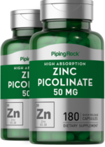 Zinc Picolinate (High Absorption Zinc), 50 mg, 180 Quick Release Capsules, 2 Bottles